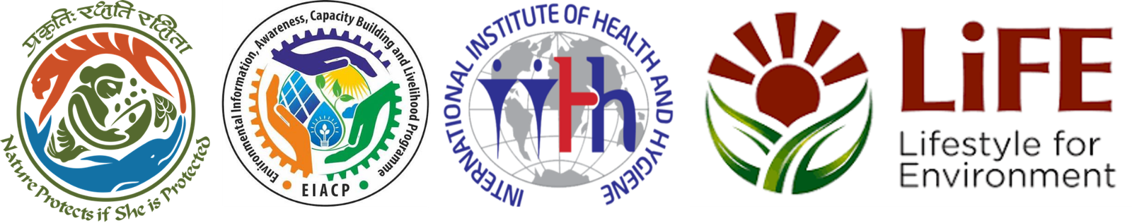 Ministry, EIACP, IIHH and Mission LiFE logos